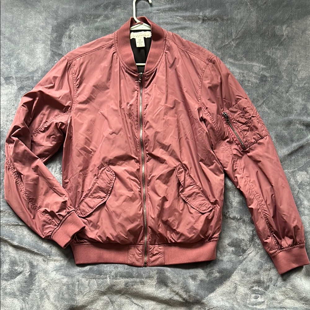 Men's Mauve Bomber Jacket